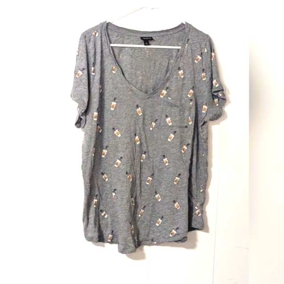 torrid Tops - Toreid Pumpkin Spice Latte V-neck Top